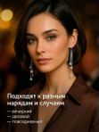 Серьги авторский дизайн: эмаль, кристаллы, медицинская сталь