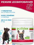 Polidex Recovit кормовая добавка для восстановления организма собак после укуса клеща, операций, травм, потерь крови Полидекс Рековит, 150 таб