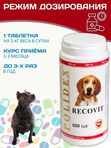Polidex Recovit кормовая добавка для восстановления организма собак после укуса клеща, операций, травм, потерь крови Полидекс Рековит,500таб