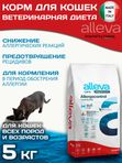 Корм для кошек Аллева Кэр Аллергоконтрол Alleva Care Cat Allergocontrol для снижения пищевой непереносимости к определенным ингредиентам, или питательным веществам 5 кг