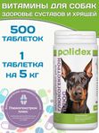 Polidex Glucogextron PLUS кормовая добавка для собак для профилактики повреждений и восстановления суставов, связок, сухожилий, соединительной ткани Полидекс Глюкогекстрон Плюс, 500таб
