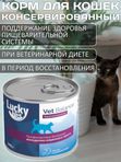 Lucky bits Gastrointestinal полнорационный консервированный диетический корм при нарушениях работы желудочно-кишечного тракта у кошек,240г