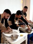 Гончарный круг, занятие в группе