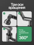 смеситель для раковины, нержавеющая сталь, графит матовый WFLOW