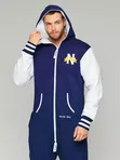 Комбинезон спортивный на молнии с капюшоном