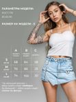 Юбка шорты джинсовые женские летние y2k sk8 k-girl