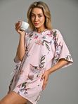 Халат кимоно укороченный из вискозы, туника домашняя, пеньюар для дома