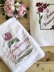 Банное полотенце с вашей вышивкой