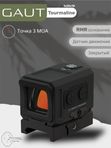 Коллиматорный прицел Gaut Tourmaline 1x20x18 закрытый, для ружья, точка 3 МOA красная, 10 уровней подсветки, датчик движения, на Weaver
