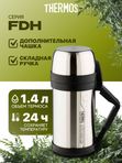 Термос универсальный THERMOS FDH-1405 SBK 1.4L, складная ручка, стальной