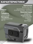Коллиматорный прицел Vector Optics Frenzy Plus 1x18x20, 3 МOA, красная