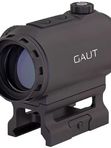 Коллиматорный прицел Gaut Tourmaline 1x25 закрытый, для ружья, точка 3 МOA зелёная, 10 уровней подсветки, датчик движения, на Weaver / Picatinny