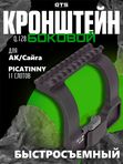 Боковой кронштейн для прицела GTS Q.128 быстросъёмный для АК / Сайга / Вепрь