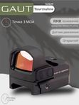Коллиматорный прицел Gaut Tourmaline 1x24x17 открытый, для ружья, точка 3 МOA, красная, 10 уровней подсветки, датчик движения, на Weaver