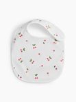 Нагрудный фартук на кнопке 2 шт checkered pattern and cherry Happy Baby (6мес+)