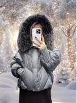 Пуховик натуральный мех лисы