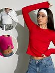Базовый лонгслив SHOPDAANNA стандартной длины 72450513