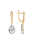 Золотые серьги 22893-159-00-00 Vesna jewelry c бриллиантами
