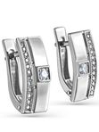 Серьги из белого золота KABAROVSKY 12-11293-1000 с бриллиантом