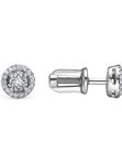 Золотые серьги-пусеты с бриллиантами 42058-259-46-00 Vesna jewelry