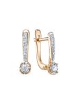 Серьги из красного золота Vesna jewelry 22241-159-46-00
