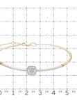 Золотой браслет Vesna jewelry с бриллиантами 52314-151-46-00