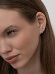 Серьги из красного золота СргЛ84Кнг_7_пара_бцФ_з585 Голден Глоб