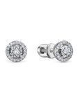 Золотые серьги-пусеты с бриллиантами 42058-259-46-00 Vesna jewelry