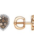 Золотые серьги пусеты-гвоздики Vesna jewelry 42316-156-176-00 с бриллиантами