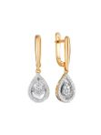 Золотые серьги 22893-159-00-00 Vesna jewelry c бриллиантами