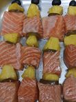 Шашлык из семги с ананасом🍍
