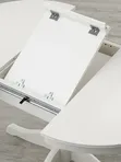 ИНГАТОРП Раздвижной стол, белый 110/155 см