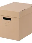 Коробка с крышкой, коричневый 25x34x26 см ПАППИС