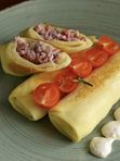 Млинці з шинкою та голандським сиром