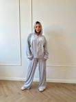 Костюм спортивный женский велюр (худи+брюки трубы) (50-56)