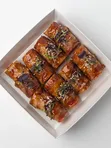 Рулетики из свинины с запечёнными овощами