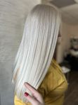 Тонирование осветлённых волос