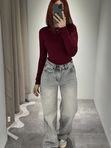 Лонгслив skims бордовый