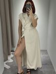 Платье льняное на запах