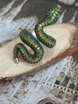 Серебряное кольцо Змея