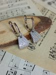Серебряные серьги с фианитами