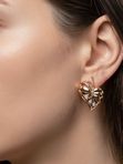 Серьги золотые с фианитами