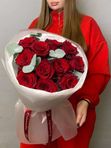 Моно из красных роз " Классика"