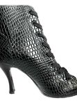 Ботильоны High Heels рептилия черные