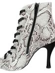 Ботильоны High Heels с принтом, черно-белые