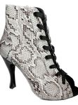 Ботильоны High Heels с принтом, черно-белые