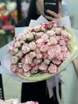 Букет розовых кустовых роз, 15 шт.