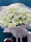 Белые эквадорские розы