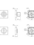 Ручка поворотная BK6.K.JK51 BL-24 черный (Аякс)