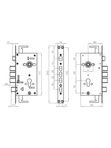 Корпус врезного замка без ц/механизма CH-09CT (Аякс)